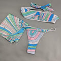Cotton Candy Pucci 3-Piece Bikini