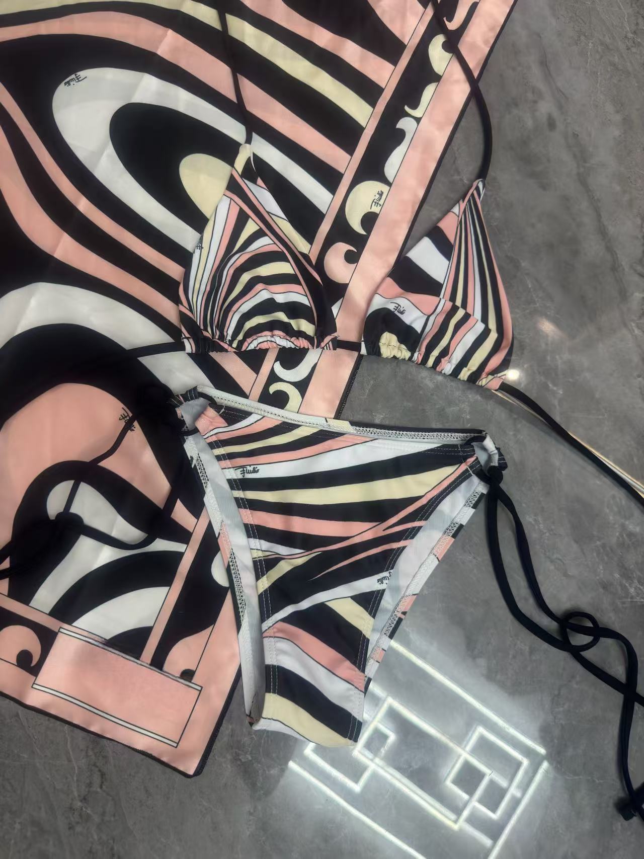 Poundcake Pucci 3-Piece Bikini