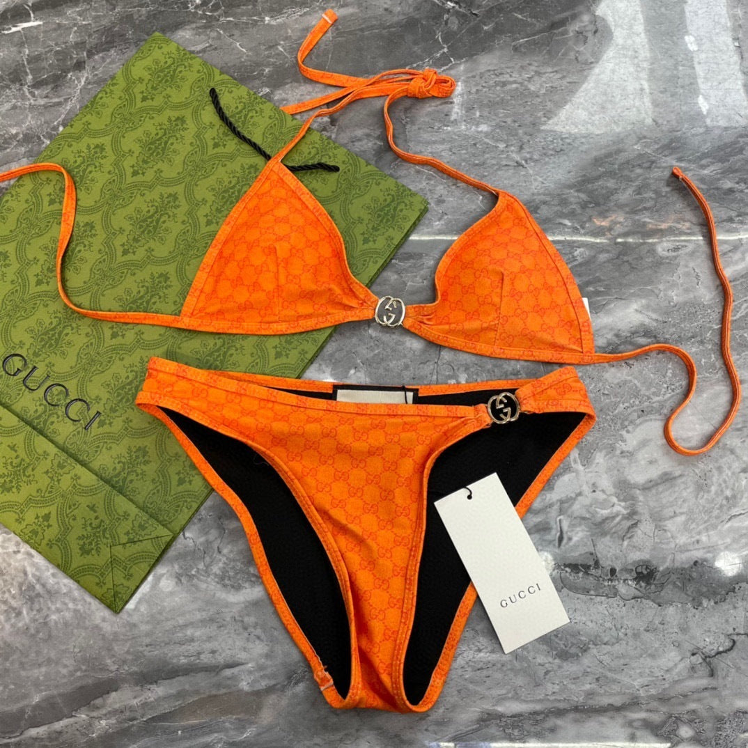 Neon Orange Gucci 2-Piece