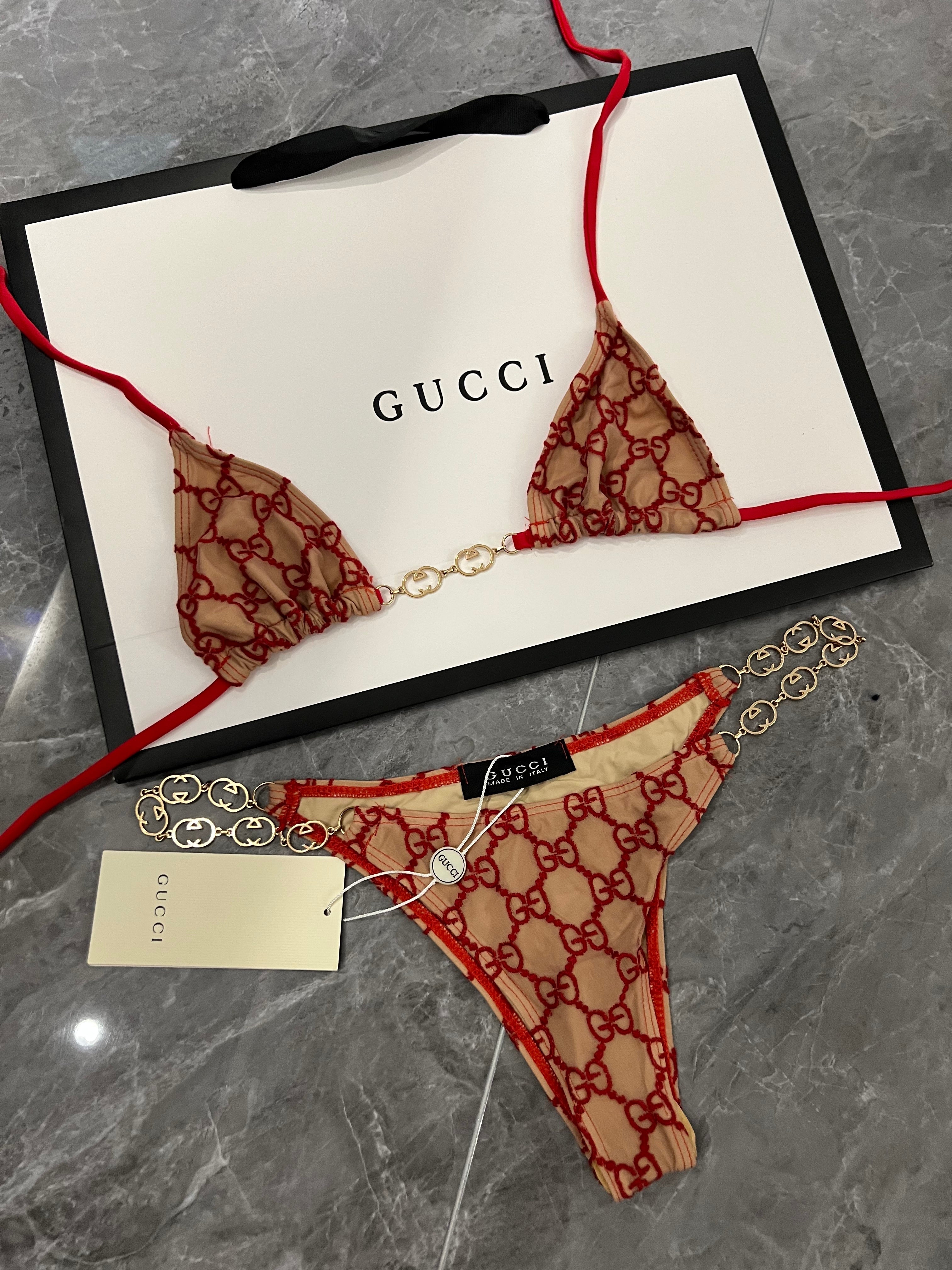 Red Gucci Print 2-Piece