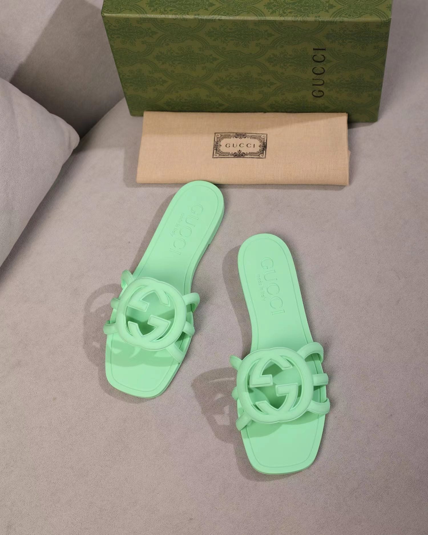 Mint Gucci Sandals