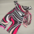 Pink Pucci Romper & Scarf