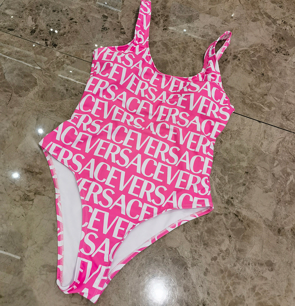 Pink Versace One-Piece